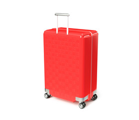 Suitcase isolated on white background 3d render