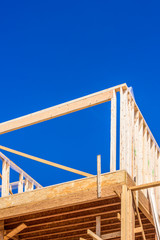 A new home under construction in Vancouver, Canada.