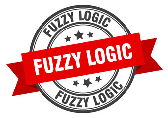 fuzzy logic label. fuzzy logicround band sign. fuzzy logic stamp