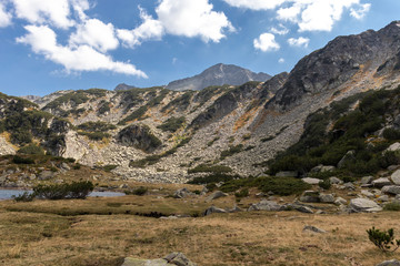 Landscape of Fish Banderitsa lake, Pirin Mountain, Bulgaria