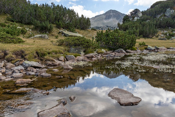 River and Banderishki Chukar Peak, Pirin Mountain, Bulgaria