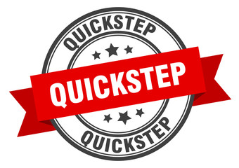 Obraz premium quickstep label. quickstepround band sign. quickstep stamp