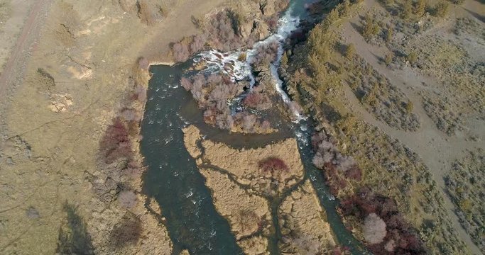 Cline Falls on the Deschutes River in Redmond Oregon, Bend 