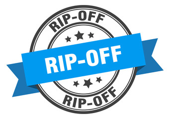 Fototapeta premium rip-off label. rip-offround band sign. rip-off stamp