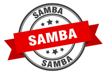 Fototapeta premium samba label. sambaround band sign. samba stamp