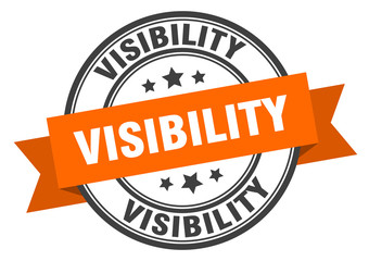 Fototapeta premium visibility label. visibilityround band sign. visibility stamp