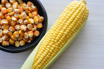 Diversity of very colorful, organic and natural ears