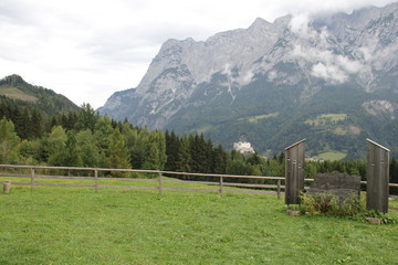 landscape in the alps
