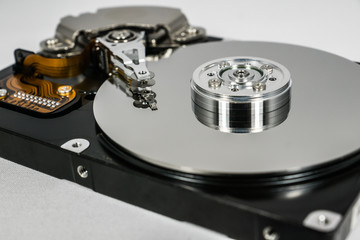 Offene HDD Festplatte