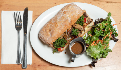 Salmon Cheesesteak