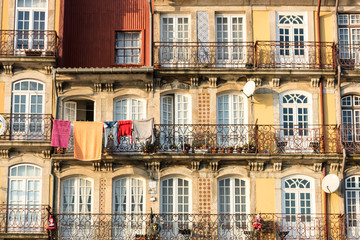 Home facade the city of Porto, Portugal, Europe