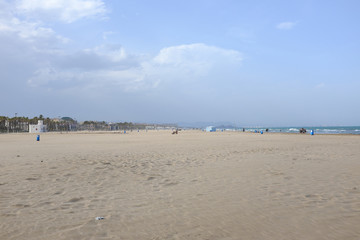 Beach in Valencia, Spain