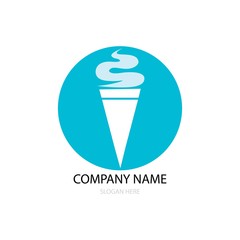 ice cream logo vector