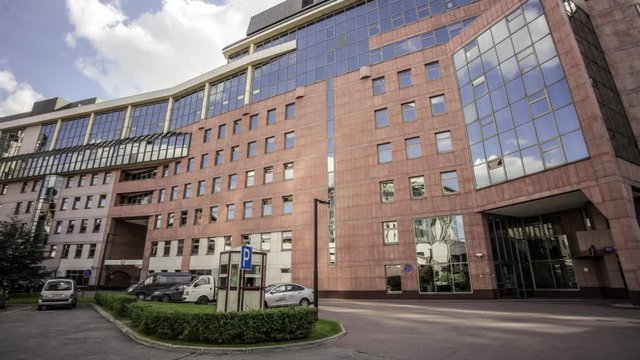 Office building, Moscow, time lapse
