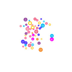 Social media marketing, Communication concept.