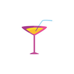 Isolated alcohol cocktail vector design