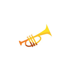 Isolated trumpet instrument vector design - obrazy, fototapety, plakaty