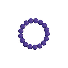 Isolated bracelet accessory vector design