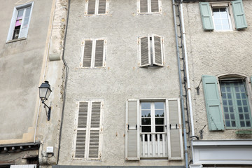 Fototapeta na wymiar Carcassonne, France - April 27: Capture photo of the window on April 27, 2017 in Carcassonne, France.
