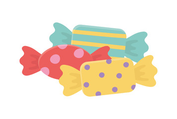 sweet candies confectionery wrapped icon