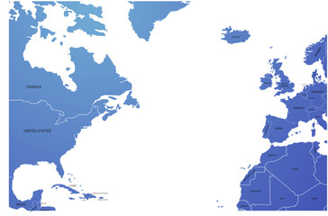 Obraz premium map of the world by region. graphic design world map. 