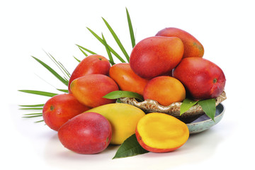 Irwin mango on the white background