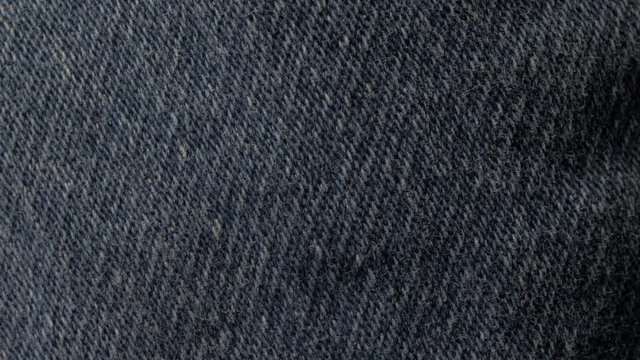 a blue jeans texture pattern closeup macro, shot in 4k 60p 10bit, ProRes422, with external atomos recorder.