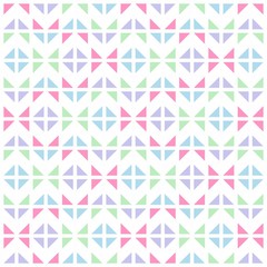 The Amazing of Colorful Triangle Pink, Purple, Green and Blue, Abstract, Repeat, Illustrator Pattern Wallpaper 