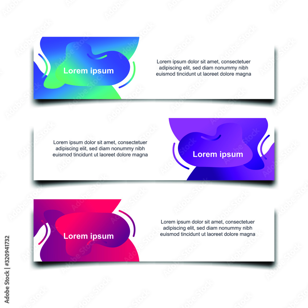 Poster Abstract Web banner design background or header Templates vector illustration