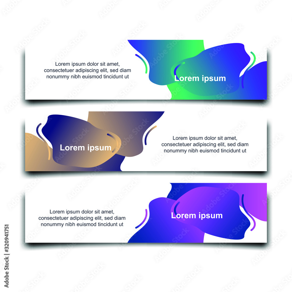 Poster Abstract Web banner design background or header Templates vector illustration