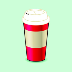 Coffee cup with removable lid