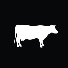 vector illustration of a cow