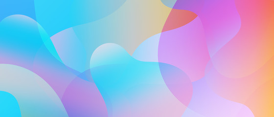 Liquid gradient color shapes