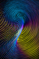 Obraz premium Abstract background of fingerprint texture consisting of gradient distorted lines.