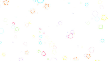 particle geometric trendy falling sparkle shape element animation background