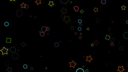 particle geometric trendy falling sparkle shape element animation background