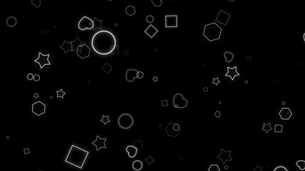 particle geometric trendy falling sparkle shape element animation background