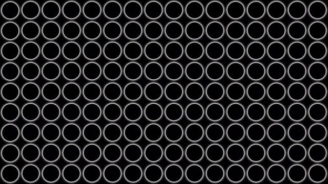 Stop motion animation background of flickering fluorescent green and yellow dots seamless loop 4K