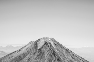 Fototapeta premium volcano in black and white