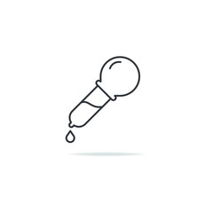 Dropper icon design. Eyedropper symbol isolated on white background. Vector illustration