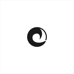 Waves Icon template design in Vector illustration. Black Logo And White Backround 