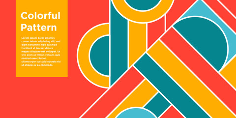 Abstract bright colorful geometric background