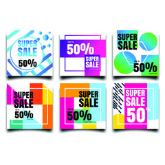 Modern abstract Sale Banners Design. Discount Banner Promotion Template. Dynamic modern fluid mobile for sale banners. Sale banner template design, Super sale special offer.