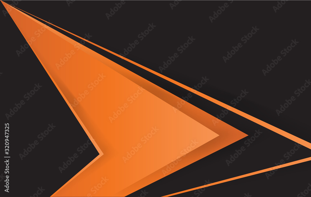 Canvas Prints abstract modern orange layered background vector