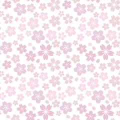 芝桜の花柄パターン（薄いピンク色）ふんわり、甘い、ロマンチック