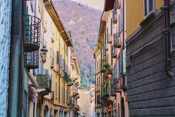 street in Como italy
