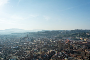 aerial view of the city florence italy