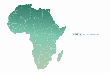 Fototapeta na wymiar africa map. world map of africa countries. 