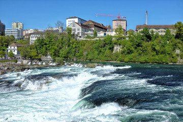 Fototapeta na wymiar Rheine falls, Switzerland