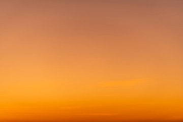 Sky gradient from blue to orange sunset